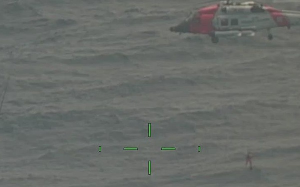 Coast Guard hoists two hoists two mariners approximately 86 miles southeast of Cape Fear, North Carolina