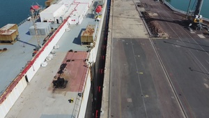 U.S. Marine Corps Gear Arrives by Sea