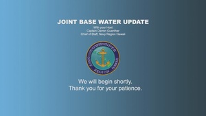Virtual JBPHH Water Update