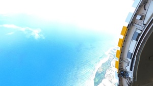 The U.S. Army Parachute Team jumps in Puerto Rico