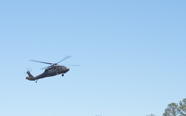 2022 Best Ranger Competition Day 1 Helicopter Movement B-Roll (60 fps)