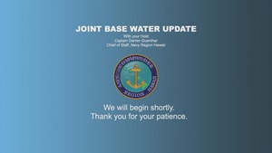 Virtual JBPHH Water Update