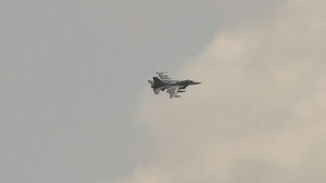 Fighter jets with Northern Lightning exercise drop munitions at Fort McCoy