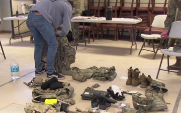 RHC-C Best Leadership Competition Ruck Sack Inspection