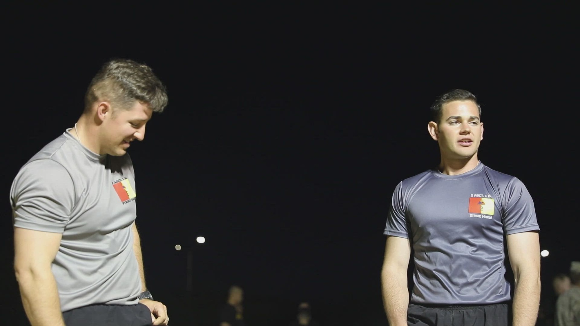 U.S. Army Sgt Maj. Jeremy Prickette, the Headquarters & Headquarters Battalion, 1st Armored Division G3 Sergeant Major and Spc. Jayce Martinez, assigned to 261 Division Sustainment Brigade at Fort Bliss, Texas, discusses their experience during the Army Combat Fitness Test event in the 2022 Iron Squad Competition, Fort Bliss, Texas, April 22, 2022.<br /><br />The Iron Squad Competition is made up of eight events, the ACFT is one of these events. The ACFT consists of six tests, these events are the deadlift, hand release push-up, sprint drag carry, plank, and two-mile run. The Iron Squad Competition is a four-day event designed to test each squad and individual competitor’s physical stamina, Warrior Tasks and Battle Drill skills and military knowledge.