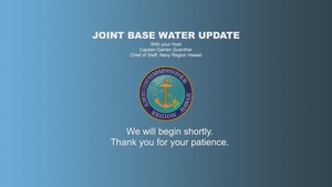 JBPHH Water Update