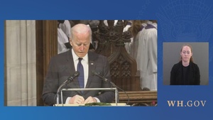 President Biden Attends the Funeral of Secretary of State Madeleine Albright