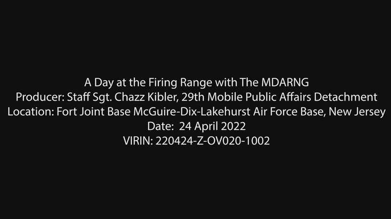 A Day at the Firing Range with the MDARNG (B-Roll)
