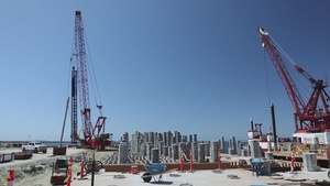 Pier Columns install NWS Seal Beach