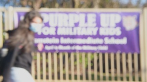 Ramstein Intermediate and Elementary Schools celebrate Purple Up Day for Month of the Military Child (1080p w/o graphics)