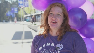 Ramstein Intermediate and Elementary Schools celebrate Purple Up Day for Month of the Military Child (A-Roll)