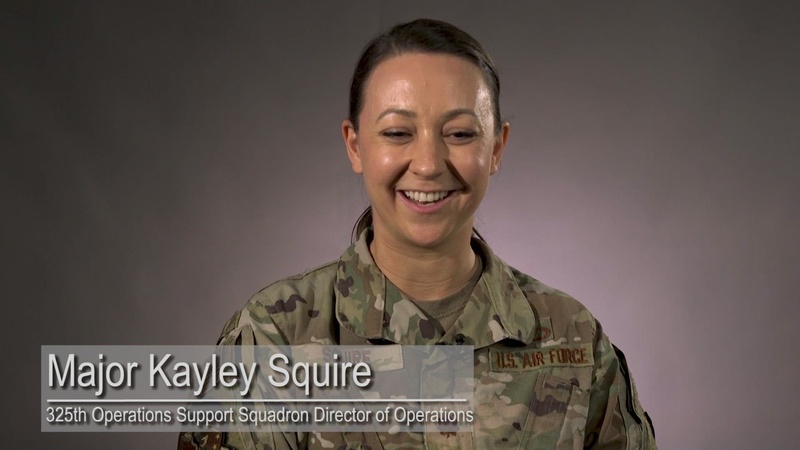 USAF Maj. Squire; from military child to service member