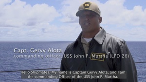 USS John P. Murtha (LPD 26) Abandon Ship Drill