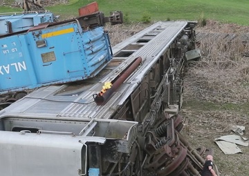 Training for train derailment