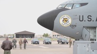Final flight for historic aircraft: first tanker inducted at National Museum of USAF