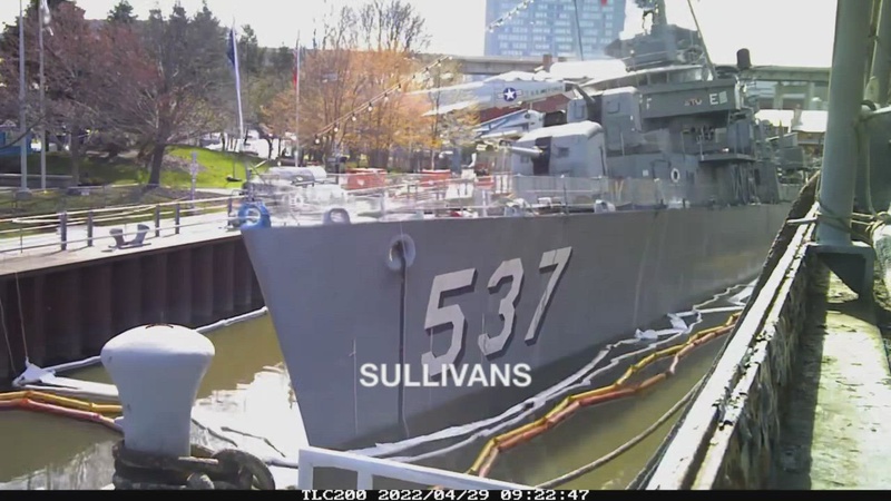USS The Sullivans Dewatering Operations