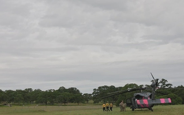 California Military Department trains with CAL FIRE in wildland firefighting operations
