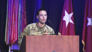 Maj. Allison Brager, Director of Human Performance, shares the importance of sleep during Holistic Health and Fitness Industry Days