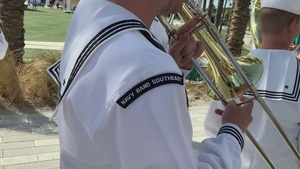 Navy Band Southeast Plays Down A1A in Fort Lauderdale