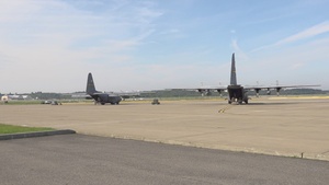 B-Roll Stringer 14 Clips C-130 Hercules Flight line Taxi Start-up Take-off final deployment Pittsburgh 911th 2017