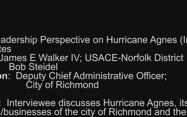 City Leadership Perspective on Hurricane Agnes (Interview)