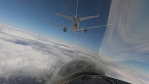 KC-46 refuels 480th EFS F-16s during NATO air policing operations