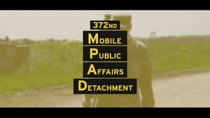 372nd Mobile Public Affairs Detachment showcases a public affairs specialist