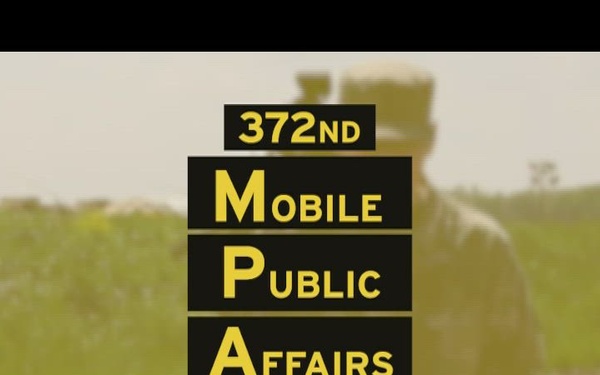 372nd Mobile Public Affairs Detachment showcases a public affairs specialist