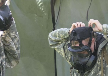 U.S. Marines conduct decontamination drills following simulated CBRN attack