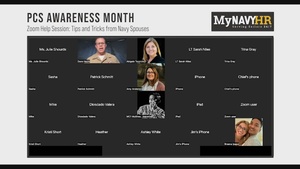 PCS Awareness Month - Zoom Help Session: Tips and Tricks from Navy Spouses