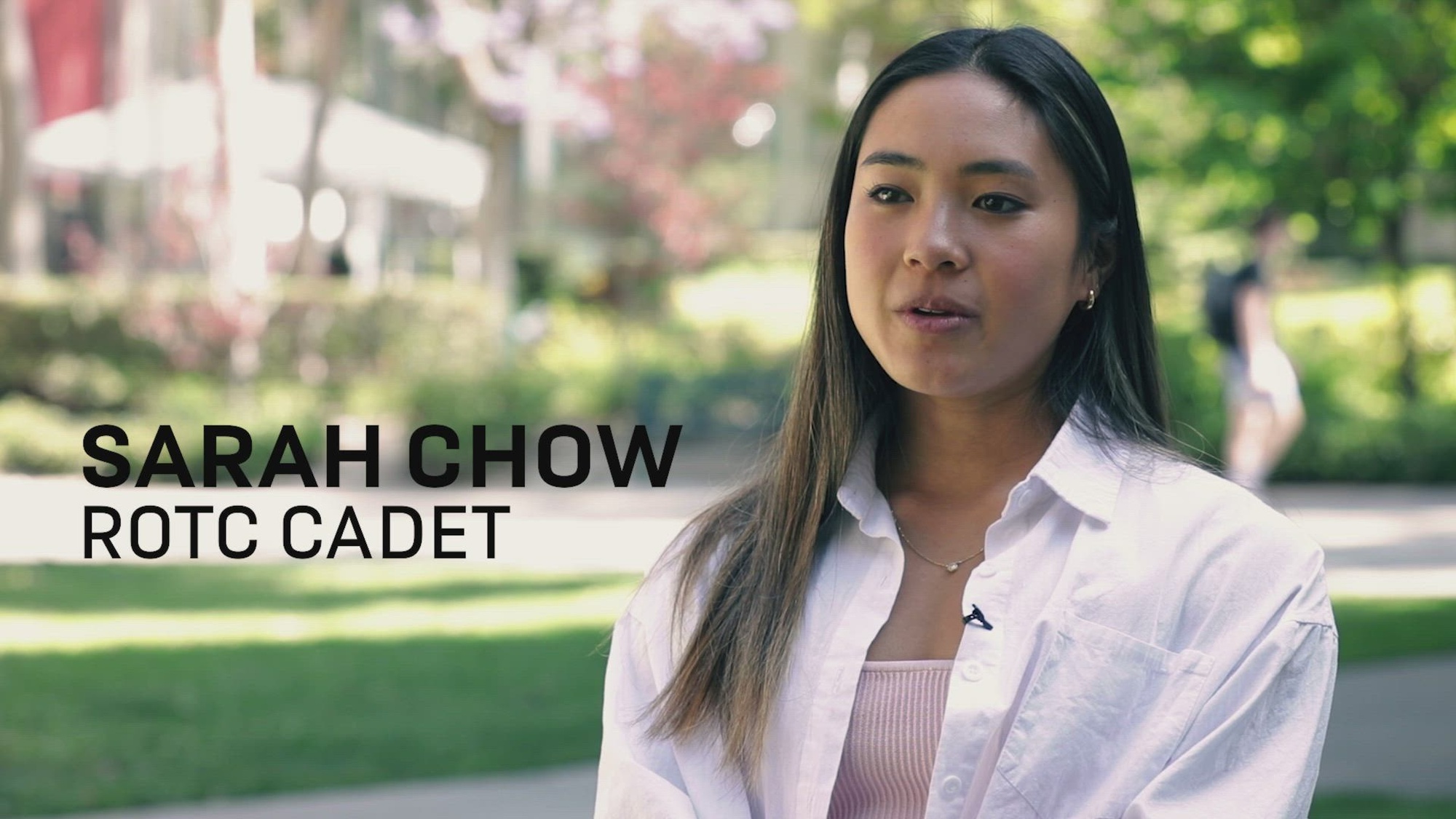 CDT Sarah Chow is an Army Reserve Cadet attending the University of Southern California. Being a part of her ROTC program helped her achieve her goals with her education, and set her up for success both in her civilian and military career.


Video By Tim Yao