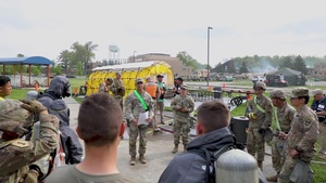 172nd Chemical, Biological, Radiological, and Nuclear Company conducts a mass casualty decontamination training exercise at Guardian Response 22
