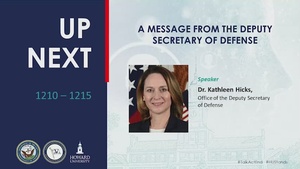 2022 National Discussion: A Message From the Deputy Secretary of Defense