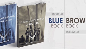 Around the Air Force: Brown and Blue Books, Red Hawk Rollout, Pegasus Milestone
