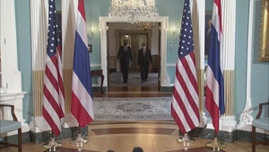 Secretary Blinken meets with Thai Deputy Prime Minister and Foreign Minister Don Pramudwinai at the Department of State