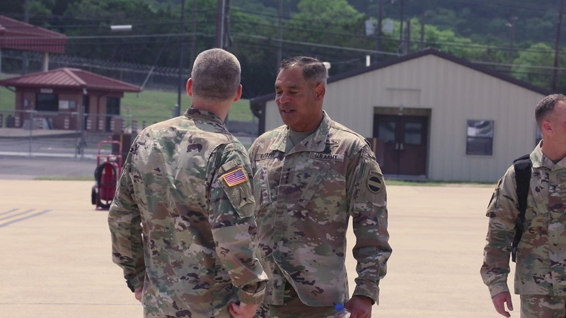 U.S. Forces Command General Fort Hood Visit B-Roll