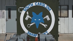 169th Fighter Wing F-16 flight line operations at Columbia Metropolitan Airport