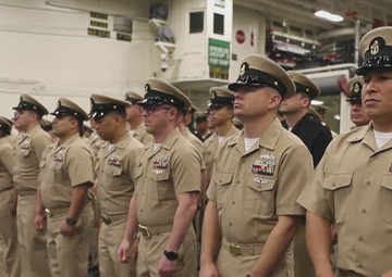 USS Tripoli pins new Senior and Master Chief Petty Officers