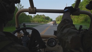 U.S. Air Force Special Tactics conduct presence patrol during Exercise Emerald Warrior 22.1