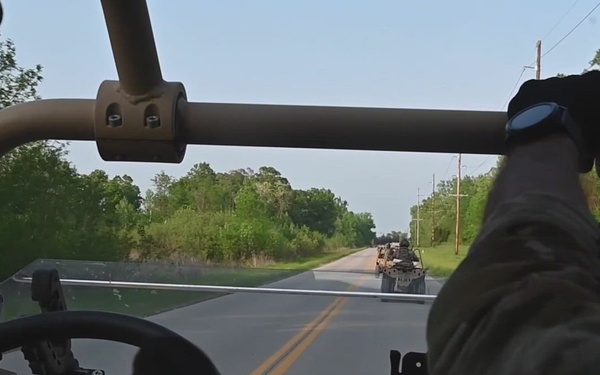 U.S. Air Force Special Tactics conduct presence patrol during Exercise Emerald Warrior 22.1