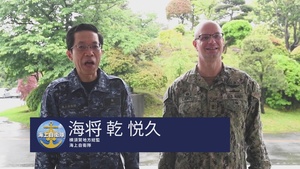 RADM Lahti and VADM Inui Kickoff Fleet Week Japan 2022