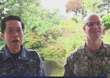 RADM Lahti and VADM Inui Kickoff Fleet Week Japan 2022
