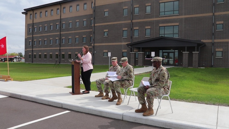 Fort McCoy holds special ribbon-cutting ceremony to open new barracks, Part I