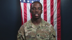 Spc. William China New York Yankees Shoutout