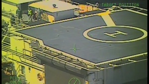 Coast Guard aircrew medevacs passenger from Alaska ferry Kennicott in Shelikof Strait