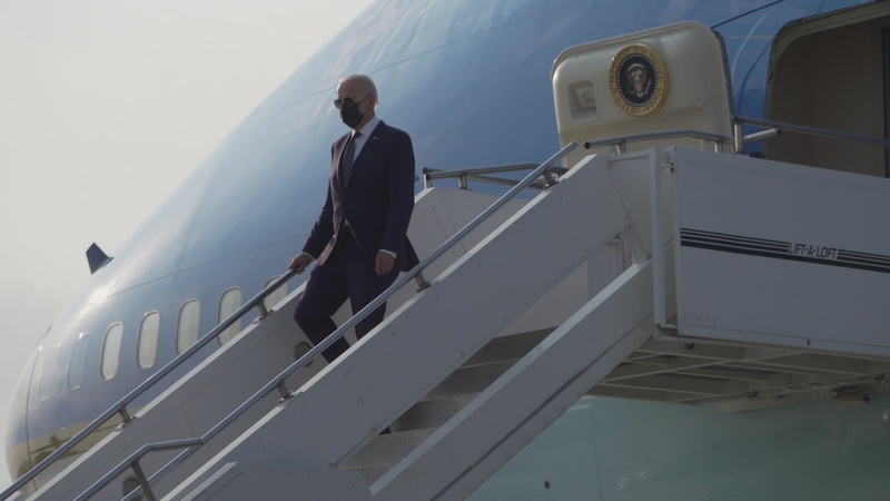 U.S. President Joe Biden Arrives in Korea 2022 (B-Roll)