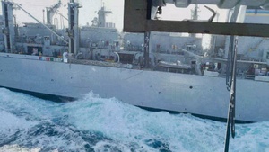 Replenishment-at-Sea on the Flight Deck aboard USS Harry S. Truman