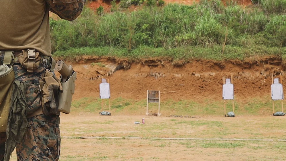 DVIDS - Video - 3d Reconnaissance Battalion conducts live-fire pistol range