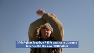 34th FS F-35As operate in Lithuania