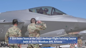 F-35A Demo Team 2022 Heritage Flight Training Course